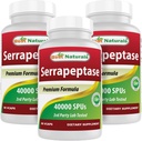 Best Naturals Serrapeptāze 40000 SPU 90 Vkaps (90 grāvis (3. iepakojums))