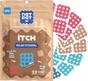 NATPAT Magic Patch Itch Relief uzlīmes - Insektu Bite Patch Mosquitos, Ticks, Midges, Sandflies, un Bed Bug Bites - Buzzpatch - 32 Count