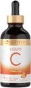 Carlyle C vitamīns Šķidrums - 4 fl. oz - oranžs Flavors - Vegāns, bez GMO, bez lipekļa Papildinājums