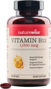 NatureWise vitamīns B12 1000 mcg - Uztura papildinājums, lai atbalstītu enerģijas vielmaiņu, garīgo skaidrību, nervu sistēmas veselība - viegli uz-Swlov, sojas un glutēna-free, Non-GMO - 360 Count[1-gadu piegādes]