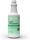 Dabas saulīte Šķidrais hlorofils Extra Strength - Immunity Support, Detox & Cleanse, Hlorofila šķidruma pilieni ar Sparmint eļļu, dabas enerģijas Boost, iekšējais dezodorants - 16 Fl Oz