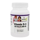BariatricPal D- 3 vitamīns 125mcg (5000 SV) – viegli norīt Veģetāri softgeli (250ct pudele)