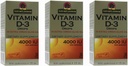 Dabas atbildes vitamīns D-3 Drops 4000 LU, 0,5-kārta, 3 skaits