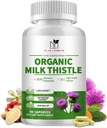 Organiskais piens Dadzis Aknas Detox Papildinājums - 15-in-1 Formula ar silimarīnu, antioksidantiem un augu izcelsmes blend - 90 kapsulas