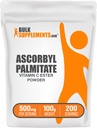 BulkSupplements.com Ascorbil Palmitate pulveris - vitamīns C Ester, vitamīns C papildinājums - bez lipekļa, 500mg uz apkalpo, 100g (3.5 oz) (iepakojums no 1)