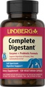 Lindberg Complete Digestan Multi- Enzyme Formula ar pankreatīnu un Betain Sālsvielu, 120 kapsulas