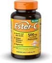American Health Ester-C 500 mg ar Citrus Bioflavonoids - 120 Veģetārās kapsulas - 24 stundu Imūnsupport - Non-GMO, Vegan, Gluten Free - 60 Servings