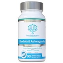 Rhodiola & Ashwagandha ar L-Teanīnu - Award Winning Ashwagandha KSM-66 600mg & 1500mg Rhodiola (3% Rosavins - 1% Salidrosides) veselas saknes ekvivalents - adaptogēnu kombinācijas Nav mākslīgu pildvielu