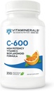 VitaminerāliTM Vitamīns C-600® Antioksidantu atbalsts 600 mg C vitamīns ar bioflavanoīdiem - 200 Veggie Caps