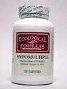 Ekoloģiskās formulas - Hipomultiple bez Cu/Iron 120 vāciņi