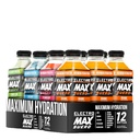 ELECTROMAX SUERO - Nulles cukura Elektrolītu dzēriens – 12 Iepakojums Mix (21,3 Fl Oz katrs), Hidratācija sporta, reģenerācija, un ikdienas lietošanai – Magnijs, Kālijs, Cinks, Kalcijs – Nulle kalorijas. (Miks iepakojums)