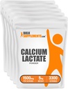 BulkSupplements.com Kalcija laktāta pulveris - kalcija piedevas pulveris, pārtikas produktu kategorija - tīrs un glutēns bez 1,5 g uz pakalpojumu, 1kg (iepakojums 5) (11 mārciņas)