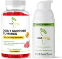 Locītavu atbalsts Gumies un Extra Strength locītavu diskomforts Topical Relief Cream