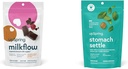 UpSpring Milkflow SoftChews, Zīdīšanas Papildinājums ar Grieķu un svētlaimīgs Thattle + UpSpring Kuņģis Nomierina kritumus dažreiz slikta dūša atvieglojums / Upset Kuņģis ar ingveru, citronu, Spearmint, un B6.