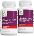 Terry Dabīgi klīniska OPC Extra Strength - Kardiovaskulārā veselības un fokusa atbalsts - Papildinājums ar vīnogu sēklu ekstraktu - Imūnās palīdzības papildinājums - 60 Softgels (iepakojums no 2)