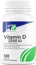 D vitamīns 2500IU - 120 Kapsulas - veselības ziede - Vitamīni un minerālvielas Kapsulas