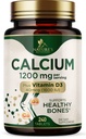 Kalcijs 1200 mg ar vitamīnu D3 - Kaulu veselības papildinājums, D vitamīns un kalcija piedevas sievietēm un vīriešiem - kaulu spēks, zobu un imūnās sistēmas atbalsts, dabas kalcija tabletes, pudelēs ASV - 240 tabletes
