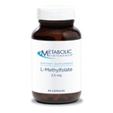Metaboliskā uzturēšana L-metilfolāts 2,5 mg - L Metilfolāts, metilfolāta papildinājums sievietēm un vīriešiem, metilēts vitamīns B9 (5-MTHF) smadzeņu veselībai, fokusam un kalm - 30 kapsulas (1. iepakojums)