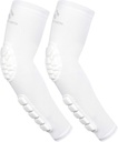 2PCS Polsterēts Elbow apakšdelma piedurknes Kompresijas roku aizsargs