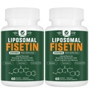 Liposomālās Fizetin Papildinājums, 2000MG, 98% Pure Fisetin Polifenoli Antioksidanti, ar Quercetin, TMG un Resveratrol, veselīgai novecošanai, kognitīvajam atbalstam, 120 kapsulas