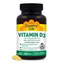 Valsts dzīves vitamīns D3 2500 SV – ne-Zivju atvasināts, augstas potences vitamīns D3 kaulu stiprumam, Imūnsupport & Calcium Absorbcija – Certified Gluten-free, 200 Softgels