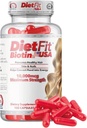 DIETFIT - Biotīna 100 kapsulas - Radiantu matu, ādas un nagu formula - Energizing Nutrient Blend - Advanced Beauty Support - Easy Daily Use - Fitnesa bagātinātāji - Fitnesa risinājums
