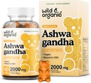 Wild & Organic Ashwagandha Gummies 2000mg - Mood Support Papildinājums w/Ashwagandha Root Extra Strength - Dabīgi kaļķakmens papildinājumi Gumies - 60 Vegan, Non-GMO Chews