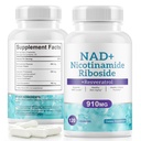 NAD+ Papildinājums Alternatīvs - Liposomāls Nikotinamīds Riboside - Resveratrol & Quercetin - augstas tīrības NAD piedevas anti-Aging, Focus, Energy 120 kapsulas