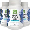 Tikai dabas Pet Alus rauga un ķiploku košļājamās vielas - All-Natural Blusa un ērču profilakse suņiem - Stiprināta ar B Vitamīniem - veicina veselīgu ādu un pārvalkus - 300 skaitīšanas tabletes (3 iepakojums)
