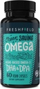 Okeāna ietaupījums Omega, Aļģes Omega 3, DHA papildinājums, 2-mēneša padeve, ilgtspējīgs avots, augstākais DHA līmenis kapsulās (440 mg), w/DPA