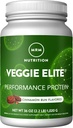 MRM Nutrition Veggie Elite Performance Olbaltumvielas - Cinnamon Bun Flavored - Augu bāzes proteīns - Viegla uzņemšana - ar BCAAS - Vegan + lipekļa-free -- klīniski pārbaudīts -- Gremošanas enzīmi - 30 Kalpo