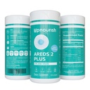 UpNourish AREDs 2 Plus Acu vitamīnu piedevas, AREDs 2 Bez cinka formula ar luteīnu, Zeaksantīnu, Safronu, astaksantīnu un DHA - 120 softgeliem