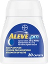 Aleve PM Pain Reliever Nakts miega kabatiņas, 20 ea (iepakojums pa 4)