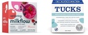 UpSpring Milkflow Electrolyte Zīdīšanas Pielikums Dzēriens Maisījums ar grieķu sierāboliņu -- Berry Flavor - 16 Dzērienu maisījumi + TUCKS Ārstnieciskā dzesēšana Pads, 100 Skaits