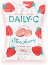 Daily-C košļājamā vitamīns C zemeņu košļājamās konfektes --100MG C vitamīna katrā klucī --- atvesti uz jums ar Iconic Candy (Zemenes, 5.3oz Peg Bag)