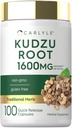 Carlyle Kudzu Root - 100 Extract Capsules -- Non-GMO un lipekļa bezmaksas formula - Tradicionālais augu papildinājums