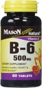 Mason Naturals B- 6 500 MG tabletes - 60 ea