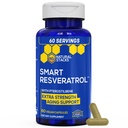 Resveratrol papildinājums - 250mg Trans-Resveratrol & 10mg Trans-Pterostilbene - Antioksidanti Papildinājums ar 200mg Red Wine Extract - Papildu izturība Novecošanas atbalsts - 60 Japānas Kinotvīna kapsulas