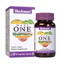 Bluebonnet Nutrition Maxi One (ar dzelzi), Vesela pārtika Multifer, Fermenti, Enerģija, Vitalitāte, Bezglutēna, Košers, Bez piena, Veģetārs Friendly, Bez sojas, Ne-GMO, 90 Dārzeņu Kapsulas, 3 Mēnešu Piedāvājums, Beige