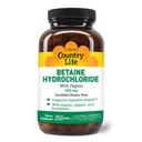 Country Life Betaine hidrohlorīds ar pepsīnu 600 mg - 250 tabletes