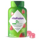 Vitamīns D3 Gummy, zemeņu uzliesmojošs kauls un imūnās sistēmas atbalsts (1) 120 Skaits