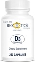 Bio-Tech Pharmacal vitamīns D3 (D3 1k SV, 250 SV)