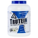 Ķermeņa uzturs Trutein High Protein Pulveris: 45% Sūkalas, 45% Kazeīns, 10% Olu baltās olbaltumvielas Shake Mix, Gluten-free, Zems nātrija līmenis, Zems Karb Proteīna papildinājums Pulveris vīriešiem un sievietēm, Vanilla Bean, 4lb