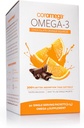 Coromega Omega 3 Zivju eļļas papildinājums, 650mg omega 3s ar 3X labāku uzsūkšanos nekā softgeli, Šokolādes oranžais Flavor, 90 Single Serve Squeeze Packets