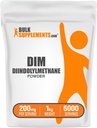 BulkSupplements.com DIM pulveris - Diindolilmetāna pulveris, DIM papildinājums vīriešiem un sievietēm - DIM 200mg, bez lipekļa - 200mg uz vienu Kalpotāju, 5kg (11 mārciņas) (iepakojums 5)