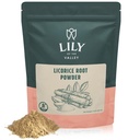 LILY NO VALLEY lakrica / lakricas saknes pulveris - zeme Mulethi Avots no Indijas - Glycyrrhiza Glabra - dabas saldinātājs - Vegan un lipeklis-free - iepakots Reselable Pouch (8oz, 226g)