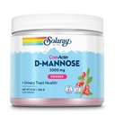 SOLARAY D-mannose ar CranActin Cranberry AF ekstrakta pulveri, 2000 mg, 400 mg dzērveņu ekstrakta, Veselīgu urīna traktējumu atbalsts, organiski dabiskie uzliesmojumi, 30 Servējumi, 8 oz