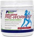 Performance Inspired Nutrition PreWorkout Powder - All Natural - G-free & Vegan Formula - Satur Citrulīnu - Nitrozigīnu - Zaļo tēju - Arginīnu - Beta Alanīnu - Tropu augļu spraudeni - 32 Kalpo