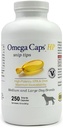 Omega Caps HP Snip Padomi vidējiem un lieliem suņiem Augstas potences EPA un DHA maksimālā bioloģiskā pieejamība Zivju eļļa Papildinājums Vet Formulēts ASV Ādas mēteļu locītavu un sirds veselība 250 kapsulas