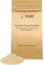 Acerola Cherry Powder (2 lb) no GMO, bez lipekļa, ekodraudzīgs iepakojums